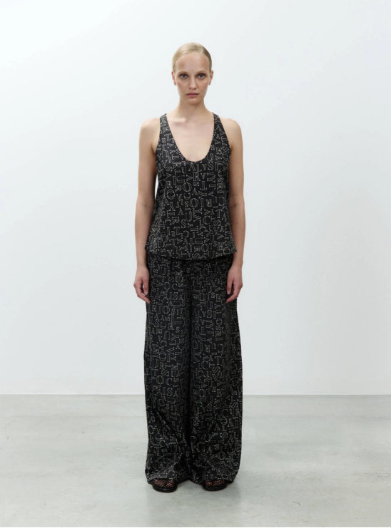 Брюки с графическим принтом Alysi