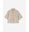 Рубашка с графичным принтом молочного цвета Alysi