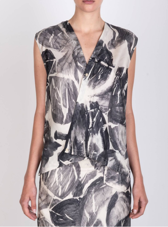 Жилет с ботаническим принтом Alysi