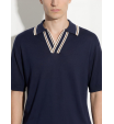 Поло Paolo Pecora синего цвета