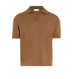 Поло Paolo Pecora коричневого цвета