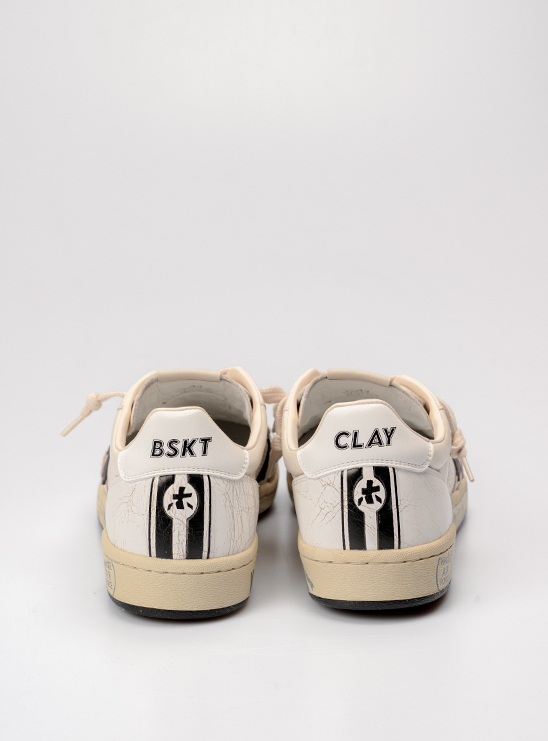 Кеды Premiata Bskt Clay 6775 молочного цвета