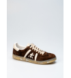 Premiata Кеды BONNIE 7341 коричневого цвета с молочными шнурками