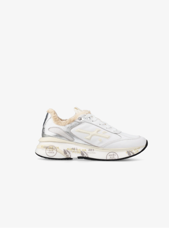 Утепленные кроссовки Premiata Moerun 7798M белого цвета из натуральной кожи