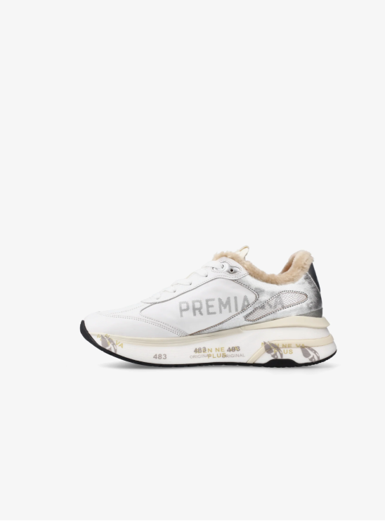 Утепленные кроссовки Premiata Moerun 7798M белого цвета из натуральной кожи